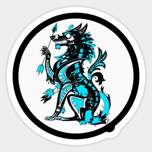 Blue Dragon Sticker